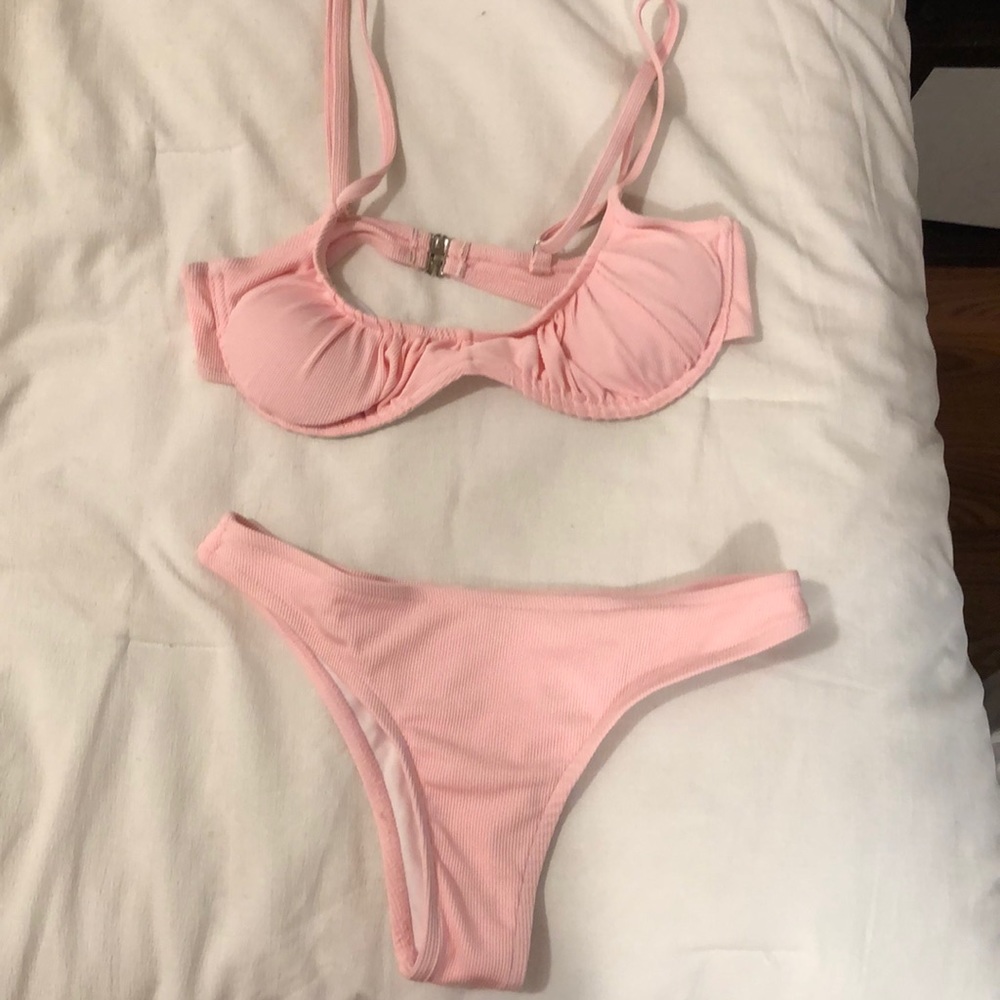Light pink SHEIN bikini set